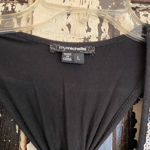 My Michelle sequined tank top. Size Large. - Picture 4 of 6